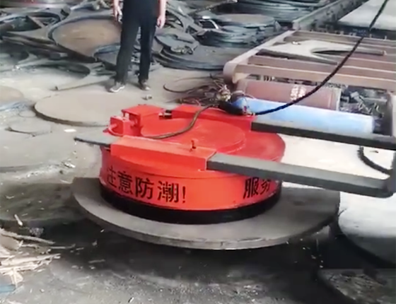 电磁吸盘设备使用实景